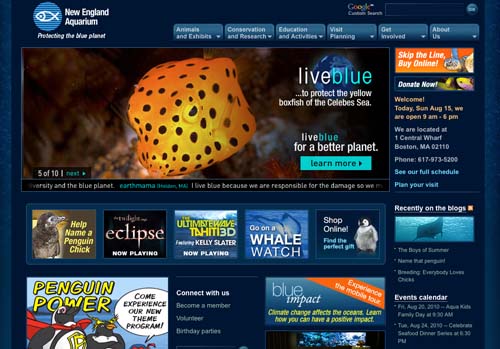 New England Aquarium website New England Aquarium website